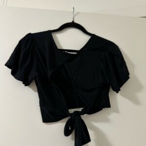 V-neck Tie Back Top